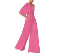 Generisch Mono de mujer con cuello en V 2026 de manga larga en diseño casual ancho para alto, Rd3, M
