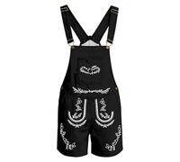 Generisch Mono de peto unisex con estampado moderno para todo el mundo. Mono cómodo para hombre para el día a día y el tiempo libre, Negro , 5XL