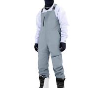 Generisch Mono de snowboard térmico para mujer con bolsillos con cremallera y tirantes ajustables, gris, S