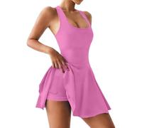 Generisch Mono de tenis sin espalda con bolsillos, para yoga, gimnasio, entrenamiento, falda corta, Pk1, S