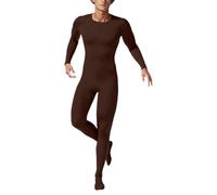 Generisch Mono para hombre, traje de gimnasia, elástico, de manga larga, corte ajustado, ropa interior, ropa interior, mallas de capa base, monocolor, ajustado, deporte, fiesta, cosplay, café, XXL
