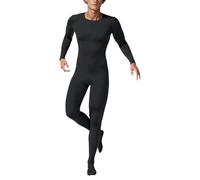 Generisch Mono para hombre, traje de gimnasia, elástico, de manga larga, corte ajustado, ropa interior, ropa interior, mallas de capa base, monocolor, ajustado, deporte, fiesta, cosplay, Negro , L