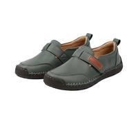 Generisch Montela - Zapatillas ortopédicas para mujer, cómodas, sin dolor, de piel, impermeables, ligeras, de pie, ergonómicas, verde, 43 EU