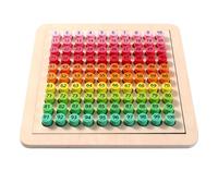 Generisch Montessorii - Tabla de aprendizaje digital de madera de 1 a 100 cientos, juegos educativos de números, juguetes para conteo de matemáticas para niños de 3 a 12 años