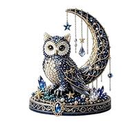 Generisch Moon Stars Galaxy 3D Beaded Animal DIY Kit With Instructions | ABS 22x18x3cm 300g | Glass Beads Embroidery Set For Beginners Design Craft Supplies