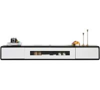 Generisch Mueble de TV de madera maciza con puerta de cristal para sala de estar y dormitorio, espacio de almacenamiento grande y alta capacidad de carga