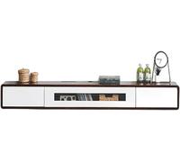 Generisch Mueble de TV de madera maciza con puerta de cristal para sala de estar y dormitorio, espacio de almacenamiento grande y alta capacidad de carga