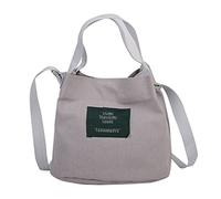 Generisch Mujeres Simple Arte Chicas Lona Fresco Casual Bandolera Bolsos Bandoleras Hombres Rojo, gris, talla única