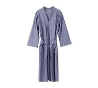 Generisch Mujeres Sólido Par Medio Absorbente Agua Albornoz Secado Rápido, azul, 3XL