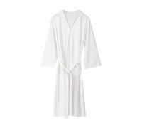 Generisch Mujeres Sólido Par Medio Absorbente Agua Albornoz Secado Rápido, Blanco, 3XL