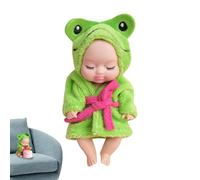 Generisch Muñeca realista para niños, muñeca de simulación - Muñeca educativa para niños pequeños, juguete de muñeca Reborn, muñeca de 4,3 pulgadas con cuerpo suave, muñecas reales para niños a partir