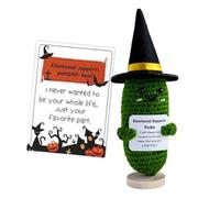 Generisch Muñecas de Ganchillo positivas,Muñeca,Muñeca de Calabaza con Sombrero de - Divertido muñeco de Ganchillo con Tarjeta decoración para Fiestas de animación