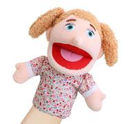 Generisch Muñecas de mano familiares, muñecas familiares para niños, muñecas de teatro que muestran muñecas, muñeco de peluche suave para contar historias, espectáculo teatral con boca móvil para