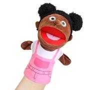Generisch Muñecas de mano familiares, muñecas familiares para niños, muñecas de teatro que muestran muñecas, muñeco de peluche suave para contar historias, espectáculo teatral con boca móvil para