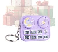 Generisch Música DJ Llavero - DJ Instrumento Reproductor Remolque | Discos de Música en Miniatura, Para Mochila Bolso Viaje Oficina Trayecto Escuela, morado, Siehe Beschreibung