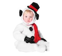 Generisch Navidad invierno muñeco de nieve manga larga escalada ropa niños niñas 3 piezas niños ropa sombrero bufanda conjunto, Blanco, 12-18 meses