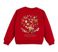 Generisch Navidad Niño Niñas Niños Sudadera Niñas Niños Casual Suelto Activo Manga Completa Sudaderas Impresión Letra Adolescente Crop Tops, azul, 18-24 meses
