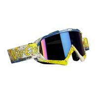 Generisch Newest Motorcycle Goggles for Men, MX Motocross Protective Helmet Goggles, Vintage Anti-Glare Night Vision UV Protection for Riding Racing (ATV A5)