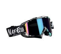 Generisch Newest Motorcycle Goggles for Men, MX Motocross Protective Helmet Goggles, Vintage Anti-Glare Night Vision UV Protection for Riding Racing (ATV A2)