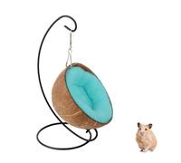Generisch - Nicho colgante para roedores - Hamaca de madera tropical - Nido de fibras naturales - Hogar - Decoración del hogar - Suministros para mascotas - Hamster Gerbille - Jaula de ratón