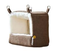 Generisch Nid Pour Perruches | Hamac Chauffant 5 Températures, Pour Oiseaux d'Hiver Peluche Épaisse | Pour Conure Inséparables Hamster Cacatoès Pinson Balcon Jardin Intérieur Exté