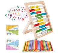 Generisch Niños ábaco colorido,preescolar conteo juguete de aprendizaje de matemáticas | ábaco con marco de madera - Para niños en edad preescolar en casa, guardería, aula, sala de juegos