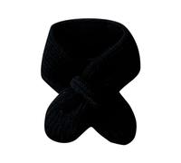 Generisch Niños Bebé Invierno Suave Cálido Tejido Sólido Chico Niña Bufanda Bufanda Ligera, Negro , 1-5 años