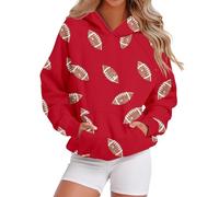 Generisch No te preocupes, no es mi sangre, sudadera con capucha de Halloween para mujer, primavera, elegante, rojo, XXL