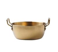 Generisch Noodle Bowl, Stainless Steel Bowl, Gold Soup Basin Basin with