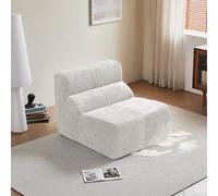 Generisch Nubes de lluvia aterciopelada silla individual comprimida, silla ergonómica para sala de estar, oficina, apartamentos pequeños, espuma de alta densidad de apoyo sin montaje