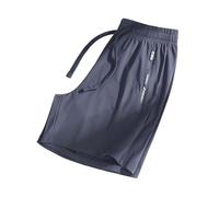 Generisch Nuevo Pantalones cortos deportivos sueltos casuales de secado rápido para mujer, gris oscuro, XXL