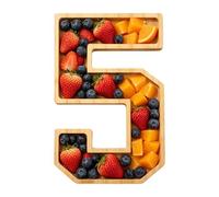 Generisch Números para cenas de | de presentación de fruta, números rellenables para frutas, para queso, galletas, caramelos, bombones, chocolate, aperitivos, dulces, graduación y