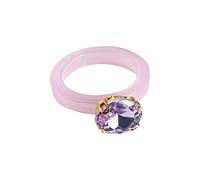 Generisch O Anillos Junta Sanitaria Colorido Acrílico Rhinestone Anillo para Mujeres Lindo Accesorios de Traje Anillos Indios, talla única, Resina, Sin piedras preciosas