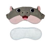 Generisch Ojo Dormir Máscaras - Creativo Hipopótamo Sueño Máscara - Cómoda Mascarilla de Ojo Dormido Animales, Felpa Linda Experimenta Sueño Profundo Con Nuestra Linda Mascarilla Dormida Máscara