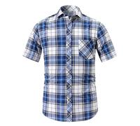 Generisch Oktoberfest - Conjunto para hombre y camisa de contraste, bloque de colores, camisas cubanas, manga corta, botones hacia abajo, camisas hawaianas, estilo retro, estilo rockabilly, informal