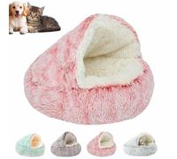 Generisch Olvys Cozy Cocoon Pet Bed for Dogs, Olvys Dog Bed with Hood, Cama para perros pequeños con cueva cubierta, cama para mascotas pequeñas medianas y grandes (rosa, M)