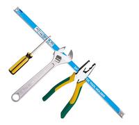 Generisch Organizador de herramientas magnéticas, barra magnética de 24 pulgadas, soporte para herramientas de metal, organizador de montaje en pared resistente, duradero, 61 cm, diseño de metal