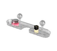 Generisch Organizador de pared de baño | estante de pared sobre grifo organizador | ventosa dispensador de jabón lavabo soporte para artículos de tocador, maquillaje, productos de cuidado de la piel