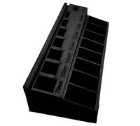 Generisch Organizador de pernos: contenedor impreso en 3D dividido, bandeja clasificadora de tornillos de precisión | Solución de gestión de hardware portátil para armarios electrónicos de garaje