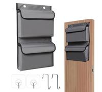 Generisch Organizador de puerta | almacenamiento detrás de la puerta - Soporte vertical de montaje en pared resistente al agua para cocina, baño, dormitorio, despensa, entrada