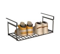 Generisch - Organizador de zapatos | Estante de metal negro y blanco para el maletero, separador de estantes multiusos para ahorrar espacio en el armario, despensa, entrada. Agregue divisores para