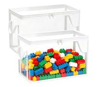 Generisch Organizzatore Per Giocattoli - 2 Pezzi Baule Bambole Grande Trasparente, Contenitori Portaoggetti Bambini Scatola Sacchetti PVC | Per Soggiorno Camera Da Casa Appartamento