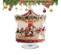 Generisch Ornamento Di Natale Giostra - Figurina Cavallo In Acrilico 2D Estilos Tradicionales | Decorazione Natalizia Da Collezione Per Casa, Vetrina, Festival E Allestimenti