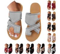 Generisch Orthopedic Sandals Women, Hausschuhe Damen Mesh Offen, OutdoorSandalen Atmungsaktivaktive Sandalen bequeme Zehensandalen leichte Slippers Indoor Outdoor Sportschuh Ortho Comfort Mesh Slipper
