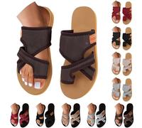 Generisch Orthopedic Sandals Women, Hausschuhe Damen Mesh Offen, OutdoorSandalen Atmungsaktivaktive Sandalen bequeme Zehensandalen leichte Slippers Indoor Outdoor Sportschuh Ortho Comfort Mesh Slipper