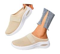 Generisch Orthopedic Walking Shoes Zapatos ortopédicos para mujer Air Cushion Slip-On Zapatos de caminar para mujer Ocio Malla Transpirable Sandals with Arch Support for Indoor Outdoor