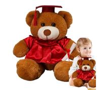 Generisch Oso de graduación: muñeca de peluche rellena, suave y cómodo, accesorio decorativo portátil, bonito compañero de animales, moderno | adorable oso de graduación con para amigos de la familia