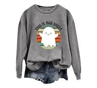 Generisch Otoño Invierno Chaqueta de gran tamaño Abrigo Tops Ropa de calle Sudadera con Capucha Sudadera Halloween Carnaval Disfraz Punk Negro Luna Estampado Sudadera Sudadera, Sudadera con capucha B4