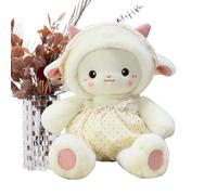 Generisch Oveja de peluche, cojín de peluche con animales para niños, niñas, habitación de bebé, sofá, cama, coche, dormitorio, hogar, ayuda para dormir, cumpleaños, vacaciones