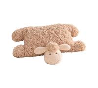 Generisch Oveja de peluche Lindo suave y calmante cojín como | Cojín de peluche de oveja para coche, hogar, viaje, dormitorio, sala de estar, sofá, vacaciones, fiesta